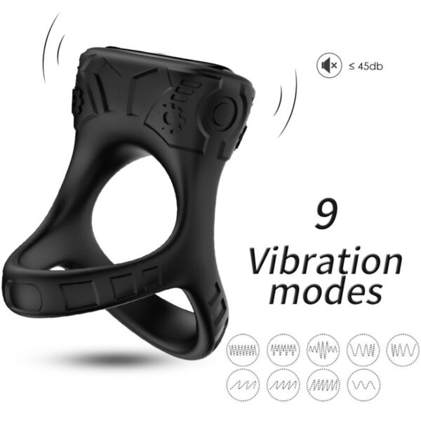 ARMONY - ANNEAU VIBRATEUR & MULTIPOSITION NOIR -