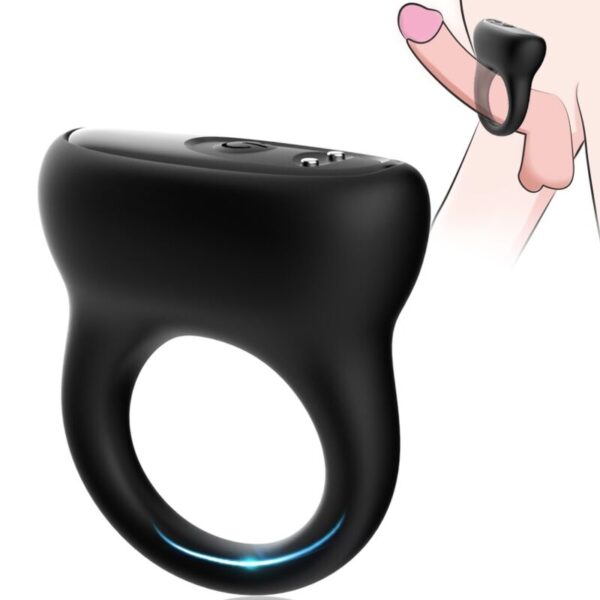 ARMONY - ANNEAU VIBRATEUR NOIR -