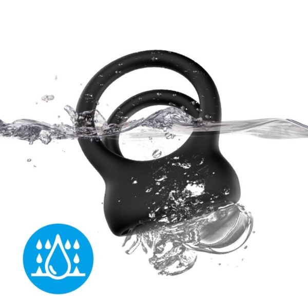 ARMONY - VIBRATEUR DOUBLE ANNEAU NOIR - – Image 3