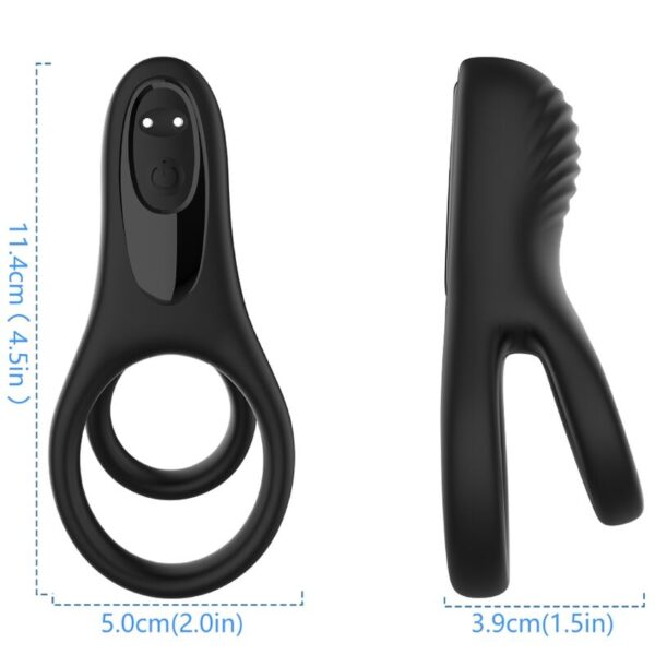 ARMONY - VIBRATEUR DOUBLE ANNEAU NOIR -