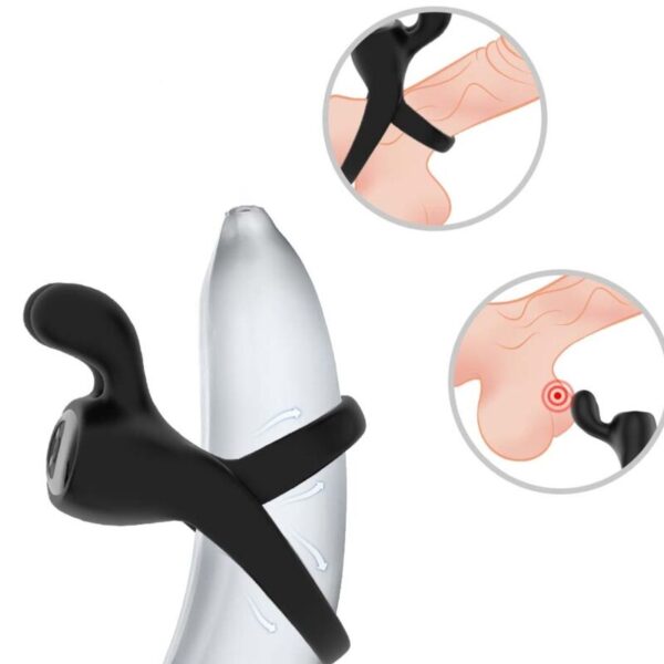 ARMONY - ANNEAU VIBRATEUR LAPIN NOIR - – Image 2