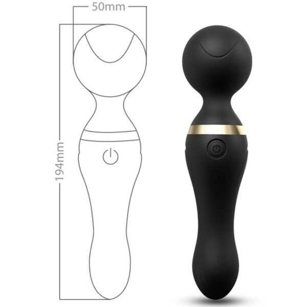 ARMONY - FREEZA MASSAGER & VIBRATEUR TÊTE SUPER FLEXIBLE NOIR - – Image 2