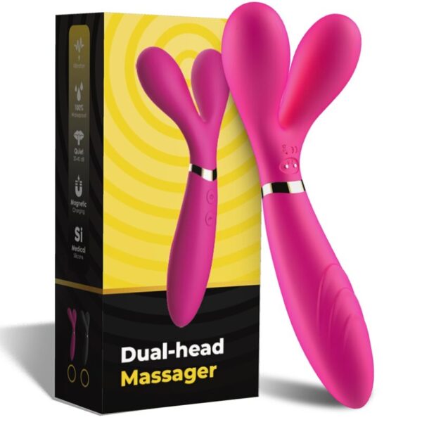 ARMONY - Y-WAND MASSAGE & VIBRATEUR DOUBLE TÊTE FUCHSIA - – Image 5
