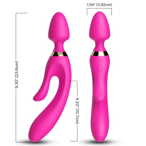 ARMONY - MASSEUR & VIBRATEUR LAPIN FUCHSIA -