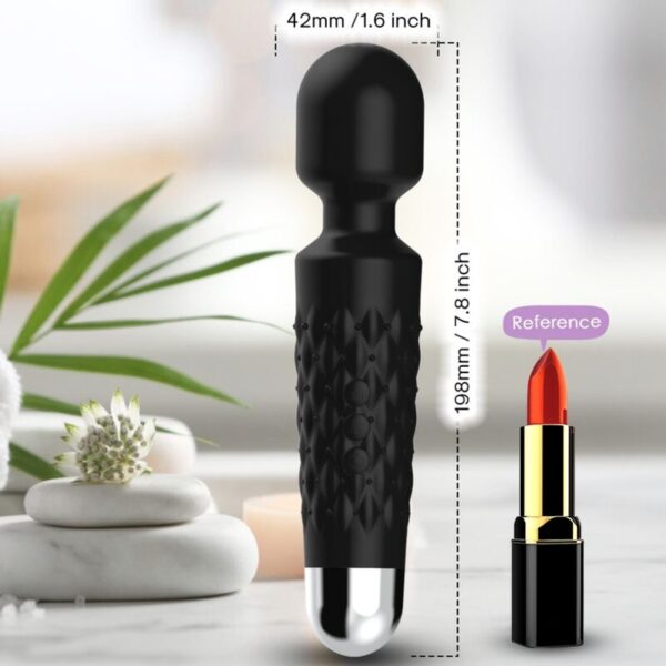 ARMONY - MASSEUR ET VIBRATEUR POSTMAN TÊTE SUPER FLEXIBLE NOIR - – Image 2