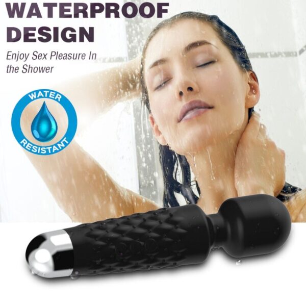 ARMONY - MASSEUR ET VIBRATEUR POSTMAN TÊTE SUPER FLEXIBLE NOIR - – Image 3
