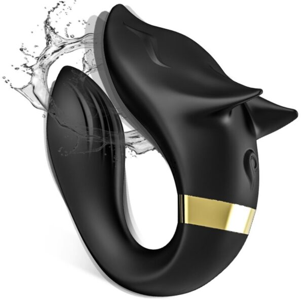 ARMONY - VIBRATEUR FOX POUR COUPLES TÉLÉCOMMANDE NOIR - – Image 2