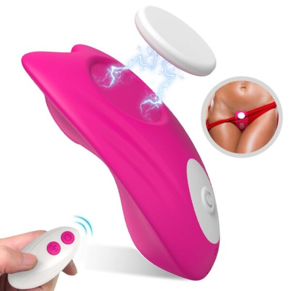 ARMONY - CULOTTE PORTABLE PAPILLON VIBRATEUR TÉLÉCOMMANDE ROSE -