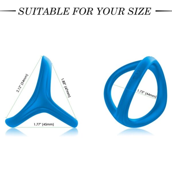 ARMONY - BAGUE DOUBLE SILICONE TRESOR BLEU - – Image 2
