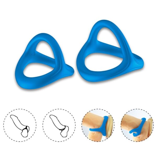 ARMONY - BAGUE DOUBLE SILICONE TRESOR BLEU - – Image 3
