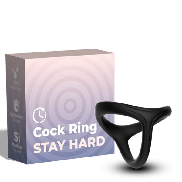 ARMONY - BAGUE TRESOR DOUBLE SILICONE NOIR -