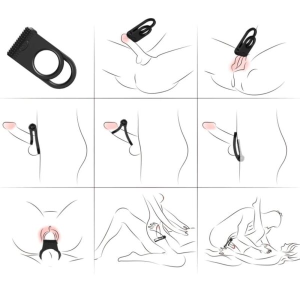 ARMONY - TWINS DOUBLE VIBRATEUR POUR COUPLES NOIR - – Image 2