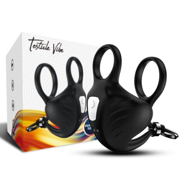 ARMONY - ANNEAU VIBRATEUR MANTA SCROTUM NOIR - – Image 4