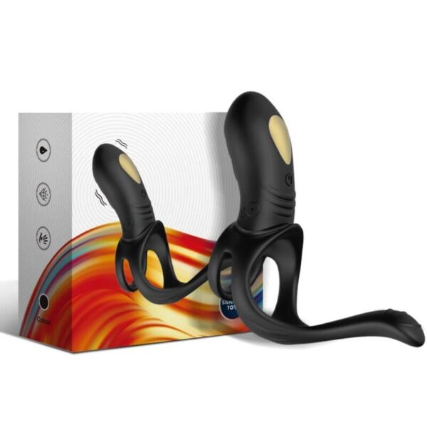 ARMONY - VIBRATEUR JUMPER RING POUR COUPLES & PLUG ANAL NOIR - – Image 3