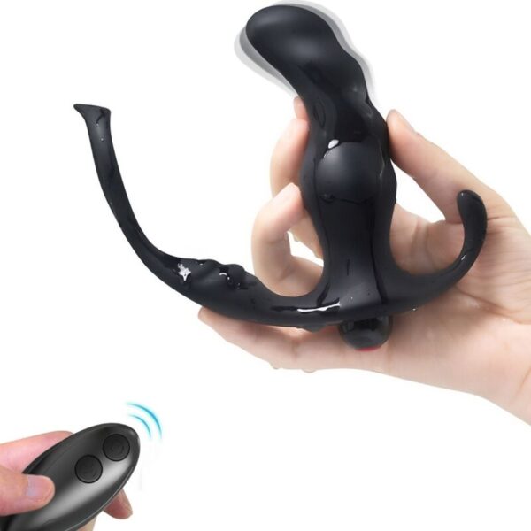 ARMONY - KNIGHT VIBRATEUR ANAL PROSTATE & ANNEAU TÉLÉCOMMANDE NOIR -