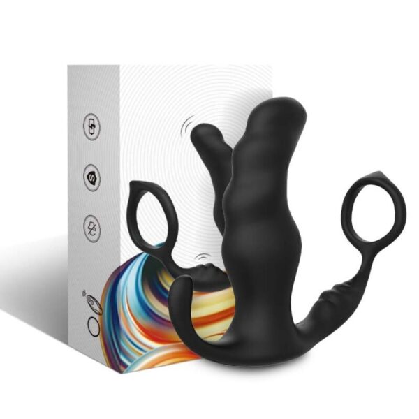 ARMONY - KNIGHT VIBRATEUR ANAL PROSTATE & ANNEAU TÉLÉCOMMANDE NOIR - – Image 4