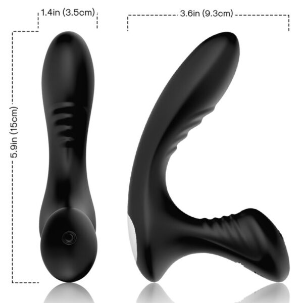 ARMONY - STORM VIBRATEUR ANAL PROSTATE & PLUG TÉLÉCOMMANDE NOIR - – Image 2