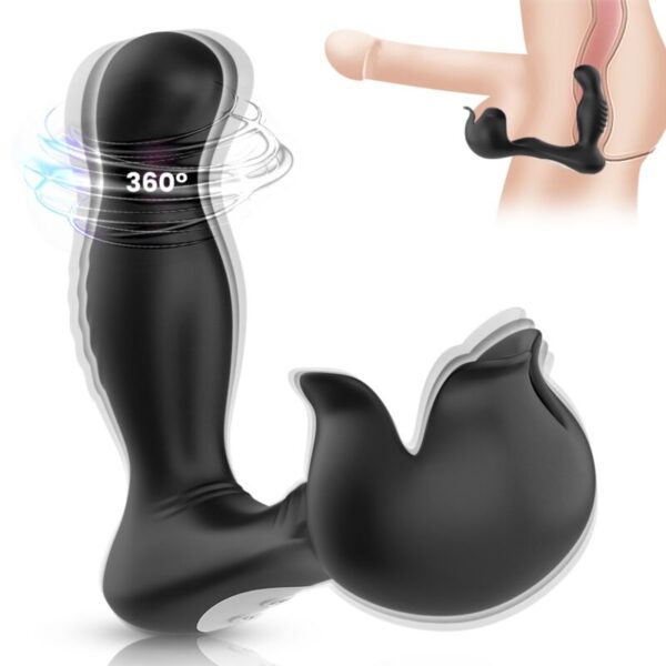 ARMONY - VIBRATEUR SURROUND ANAL & STIMULATEUR TESTICULOS TÉLÉCOMMANDE NOIR - – Image 2