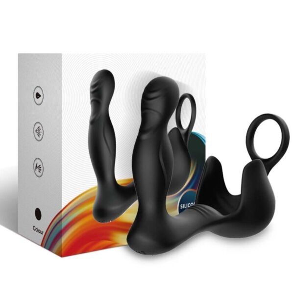 ARMONY - VIBRATEUR SURROUND ANAL & STIMULATEUR TESTICULOS & ANNEAU TÉLÉCOMMANDE NOIR - – Image 3