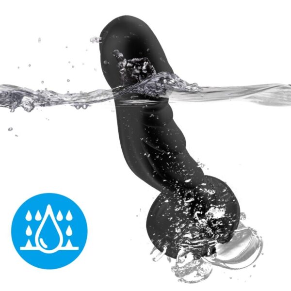 ARMONY - GODE VIBRATEUR & PLUG ANAL TÉLÉCOMMANDE NOIR - – Image 3