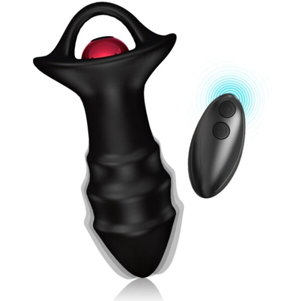 ARMONY - VIBRATEUR À DOIGTS KYLIN ET TÉLÉCOMMANDE DE PLUG ANAL NOIR -