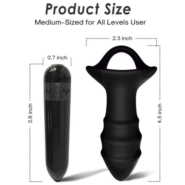 ARMONY - VIBRATEUR À DOIGTS KYLIN ET TÉLÉCOMMANDE DE PLUG ANAL NOIR - – Image 4