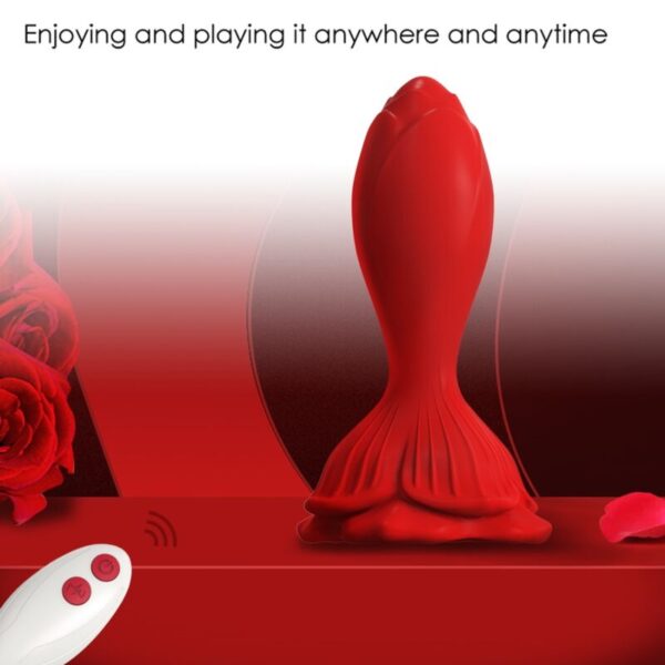 ARMONY - VIBRATEUR ROSE & PLUG ANAL PETITE TÉLÉCOMMANDE ROUGE - – Image 4