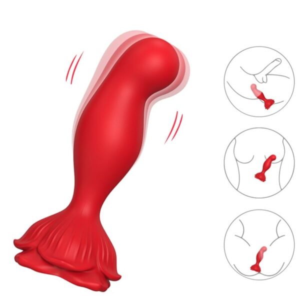 ARMONY - VIBRATEUR ROSE & PLUG ANAL TÉLÉCOMMANDE ROUGE - – Image 4