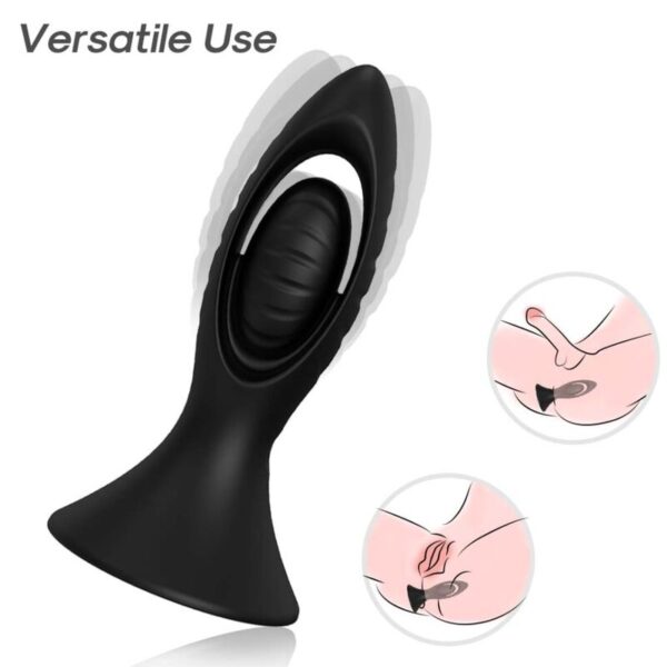 ARMONY - VIBRATEUR & PLUG ANAL SILICONE NOIR - – Image 2