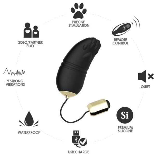 ARMONY - VIBRATEUR KITTY EGG TÉLÉCOMMANDE G-SPOT NOIR - – Image 2