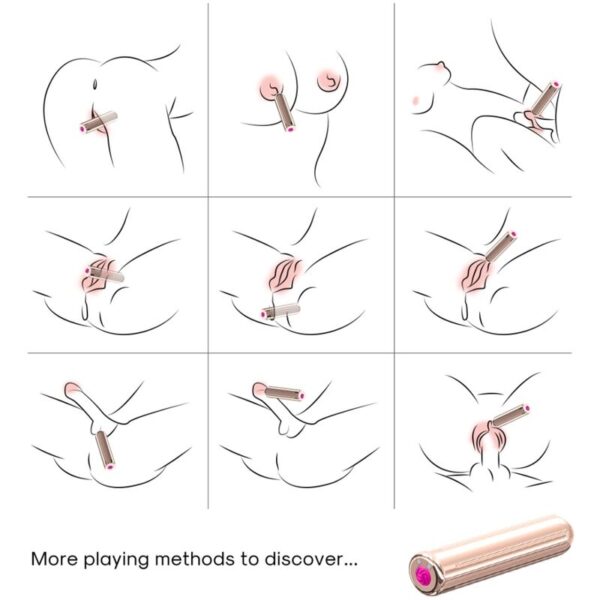 ARMONY - WARHEAD VIBRATOR BULLET TÉLÉCOMMANDE DORÉ 2 CM X 8.8 CM - – Image 3