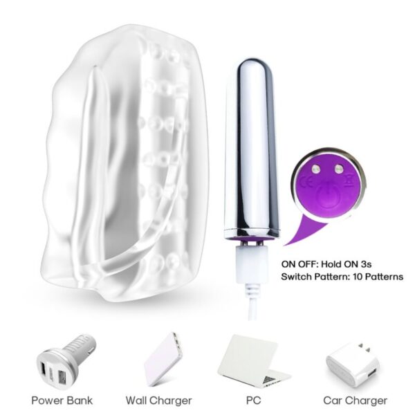 ARMONY - MASTER MASTURBATEUR & VIBRATEUR TRANSPARENT - – Image 3