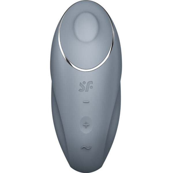 SATISFYER - TAP & CLIMAX 1 VIBRATEUR LAY-ON GRIS -