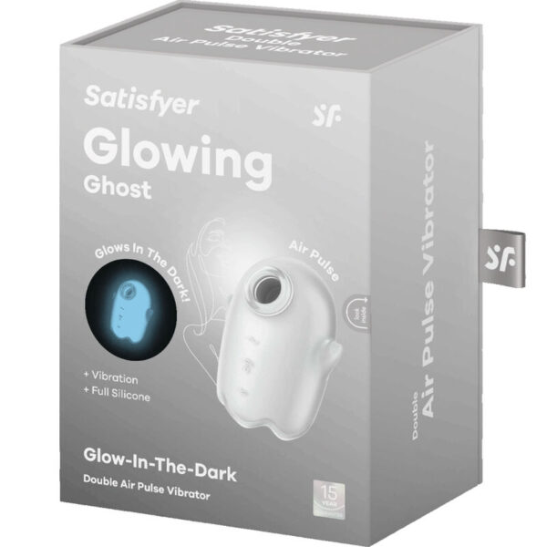 SATISFYER - GLOWING GHOST AIR PULSE & VIBRATEUR BLANC - – Image 6