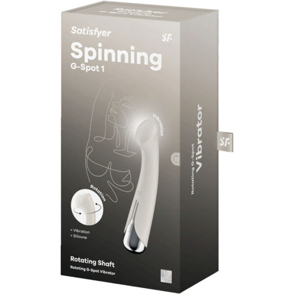 SATISFYER - SPINNING G-SPORT 1 VIBRATEUR ROTATOR BEIGE - – Image 6
