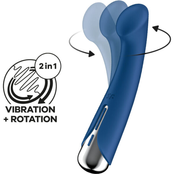 SATISFYER - SPINNING G-SPORT 1 VIBRATEUR ROTATOR BLEU - – Image 4