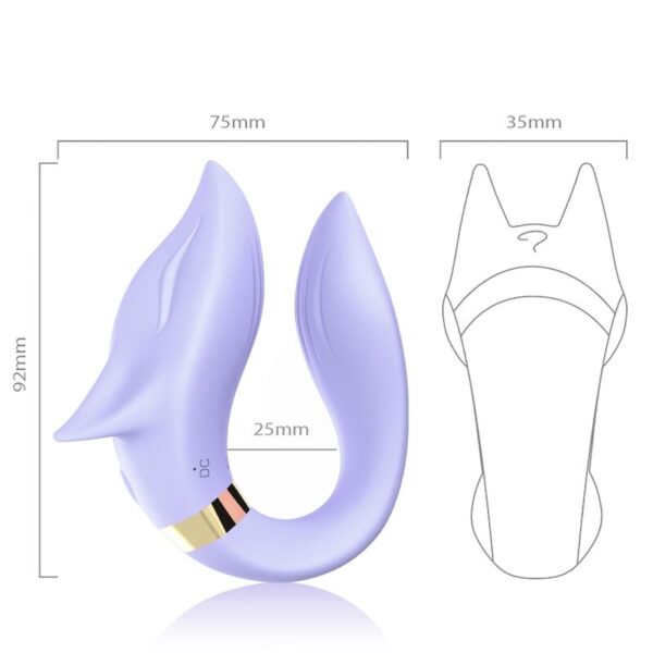 ARMONY - VIBRATEUR FOX POUR COUPLES TÉLÉCOMMANDE VIOLET - – Image 3