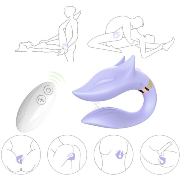 ARMONY - VIBRATEUR FOX POUR COUPLES TÉLÉCOMMANDE VIOLET -