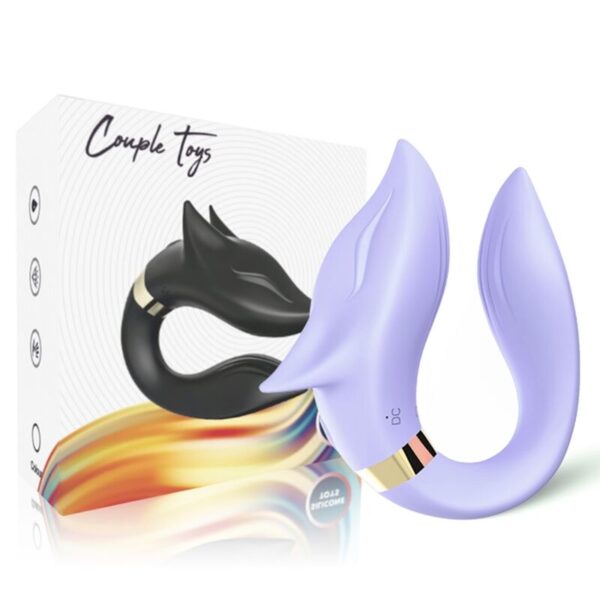 ARMONY - VIBRATEUR FOX POUR COUPLES TÉLÉCOMMANDE VIOLET - – Image 4