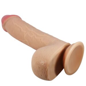 PRETTY LOVE - SÉRIE SLIDING SKIN GODE RÉALISTE AVEC VENTOUSE SLIDING SKIN FLESH 23,4 CM -