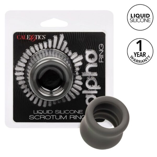 CALEXOTICS - ALPHA ANNEAU DÉTIREMENT DU SCROTUM NOIR -