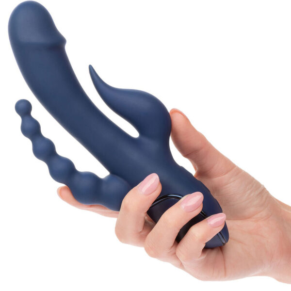 CALEXOTICS - VIBRATEUR TRIPLE ORGASME BLEU -