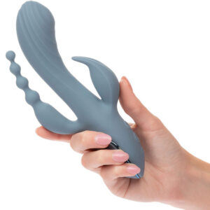 CALEXOTICS - VIBRATEUR TRIPLE ECSTASY GRIS -