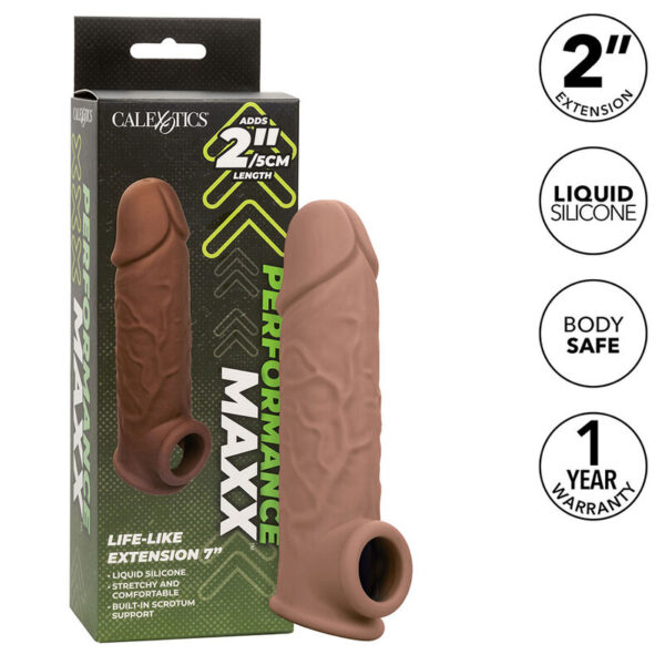 CALEXOTICS - EXTENSION PERFORMANCE MAXX LIFE-LIKE 7 PEAU MARRON - – Image 2