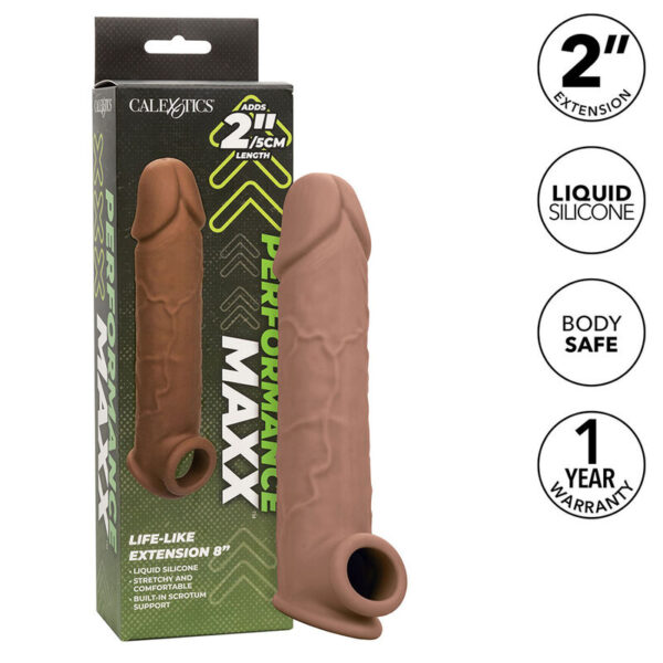 CALEXOTICS - EXTENSION PERFORMANCE MAXX LIFE-LIKE 8 PEAU MARRON - – Image 2