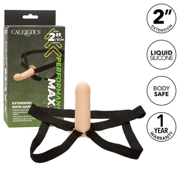 CALEXOTICS - EXTENSION PERFORMANCE MAXX AVEC HARNAIS PEAU CLAIRE - – Image 2