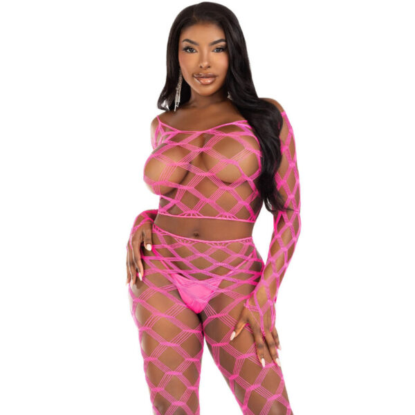 LEG AVENUE - TOP & LEGGINS HARDCORE FUCHSIA -