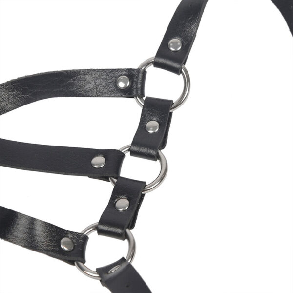 SUBBLIME - HARNAIS CORPS SANGLES AJUSTABLES CUIR NOIR TAILLE UNIQUE - – Image 5