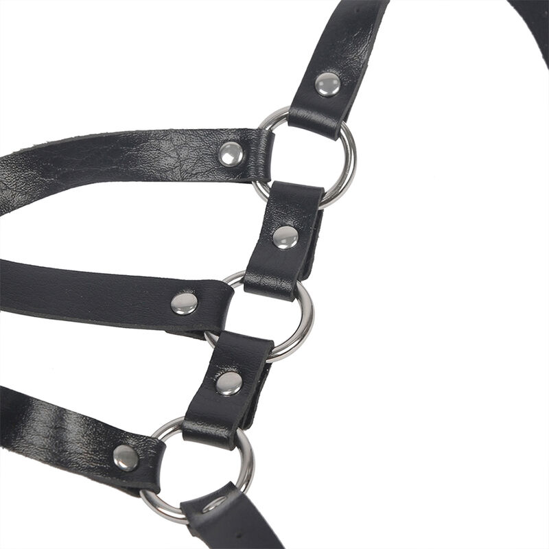 SUBBLIME - HARNAIS CORPS SANGLES AJUSTABLES CUIR NOIR TAILLE UNIQUE - – Image 5