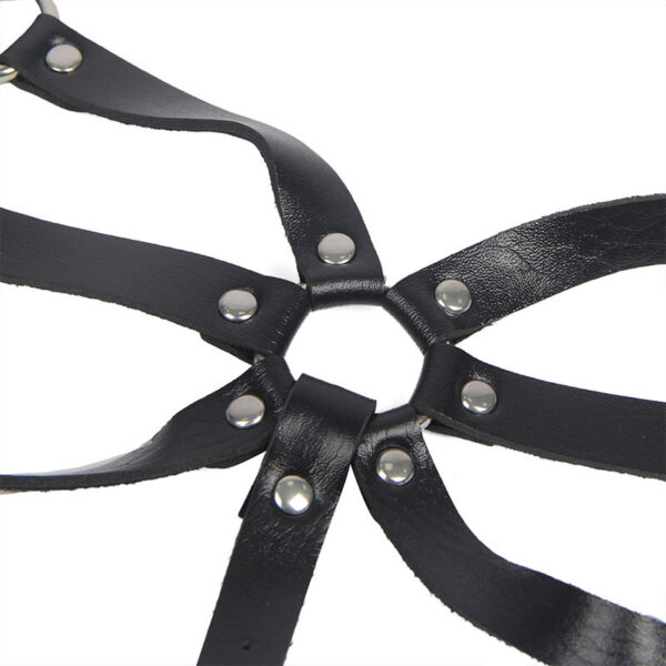 SUBBLIME - HARNAIS CORPS SANGLES AJUSTABLES CUIR NOIR TAILLE UNIQUE - – Image 6